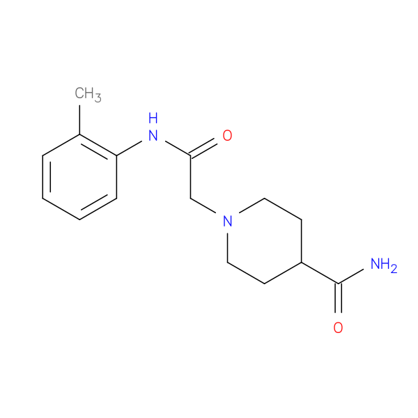 1-{[(2-methylphenyl)carbamoyl]methyl}piperidine-4-carboxamide