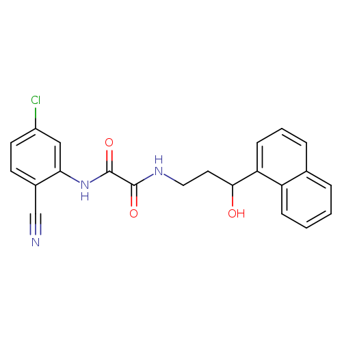 N-(5-chloro-2-cyanophenyl)-N'-[3-hydroxy-3-(naphthalen-1-yl)propyl]ethanediamide