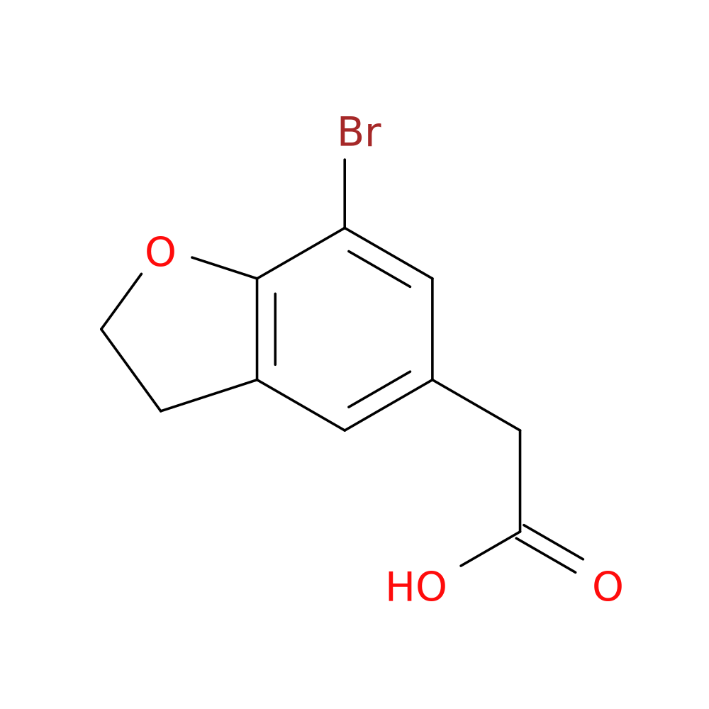 2-(7-bromo-2,3-dihydro-1-benzofuran-5-yl)acetic acid