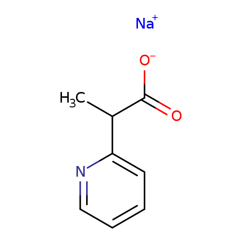 2-​Pyridineacetic acid, α-​methyl-​, sodium salt (1:1)