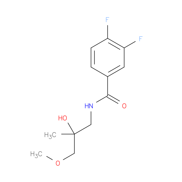 3,4-difluoro-N-(2-hydroxy-3-methoxy-2-methylpropyl)benzamide