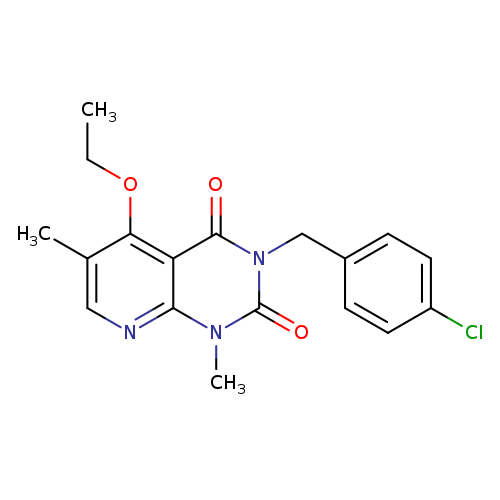 3-[(4-chlorophenyl)methyl]-5-ethoxy-1,6-dimethyl-1H,2H,3H,4H-pyrido[2,3-d]pyrimidine-2,4-dione