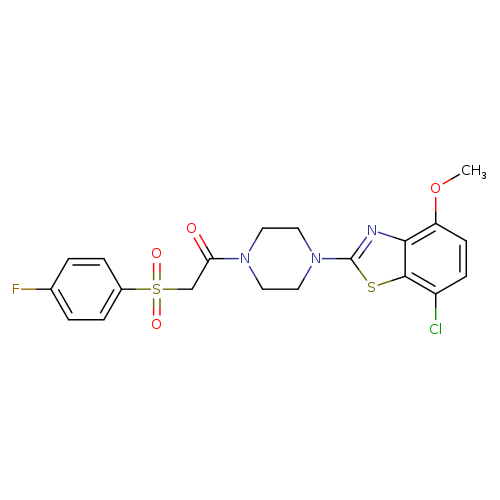1-[4-(7-chloro-4-methoxy-1,3-benzothiazol-2-yl)piperazin-1-yl]-2-(4-fluorobenzenesulfonyl)ethan-1-one