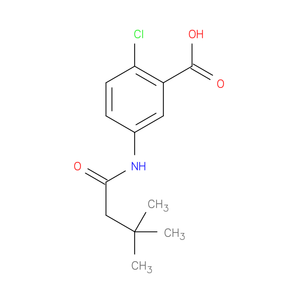 2-chloro-5-(3,3-dimethylbutanamido)benzoic acid