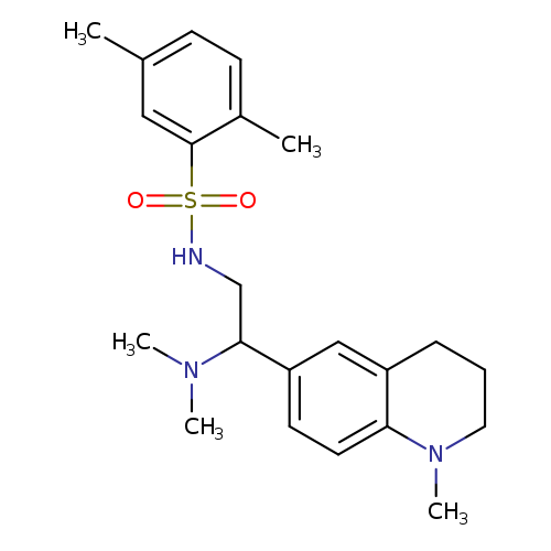N-[2-(dimethylamino)-2-(1-methyl-1,2,3,4-tetrahydroquinolin-6-yl)ethyl]-2,5-dimethylbenzene-1-sulfonamide