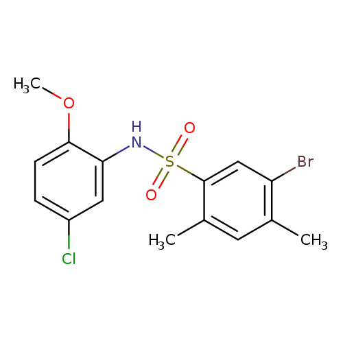 5-bromo-N-(5-chloro-2-methoxyphenyl)-2,4-dimethylbenzene-1-sulfonamide