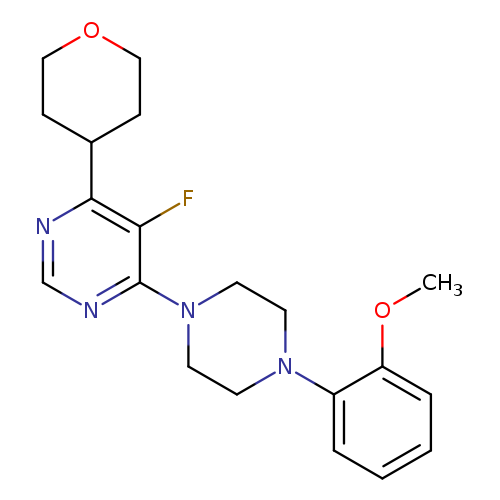 5-fluoro-4-[4-(2-methoxyphenyl)piperazin-1-yl]-6-(oxan-4-yl)pyrimidine
