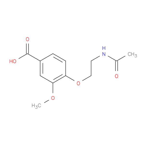 4-[2-(Acetylamino)ethoxy]-3-methoxybenzoic acid