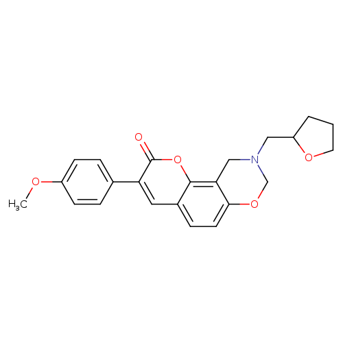 3-(4-methoxyphenyl)-9-[(oxolan-2-yl)methyl]-2H,8H,9H,10H-chromeno[8,7-e][1,3]oxazin-2-one