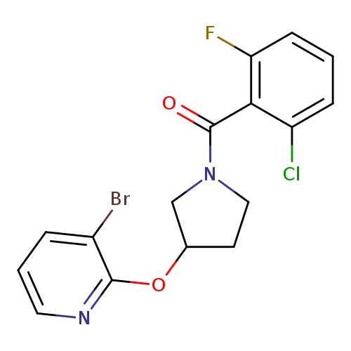 3-bromo-2-{[1-(2-chloro-6-fluorobenzoyl)pyrrolidin-3-yl]oxy}pyridine