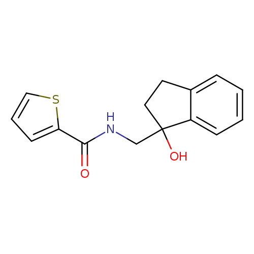 N-[(1-hydroxy-2,3-dihydro-1H-inden-1-yl)methyl]thiophene-2-carboxamide