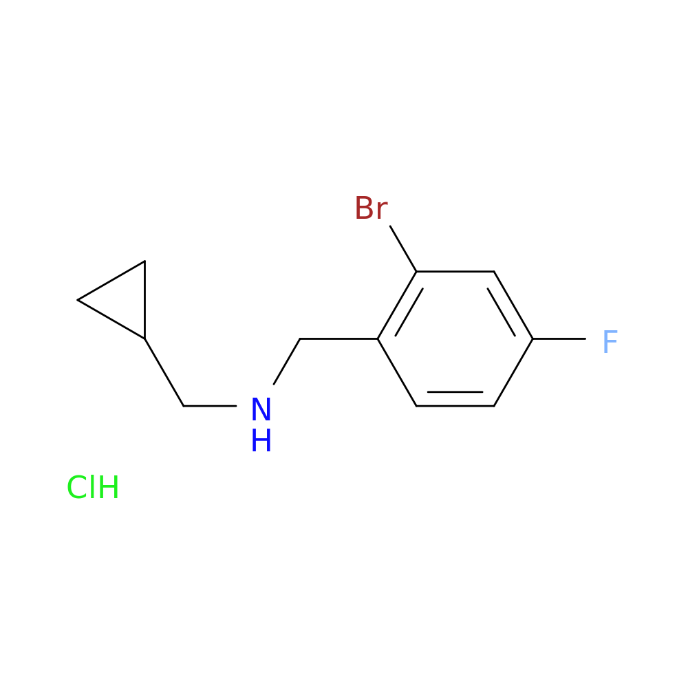 N-(2-Bromo-4-fluorobenzyl)-1-cyclopropylmethanamine hydrochloride