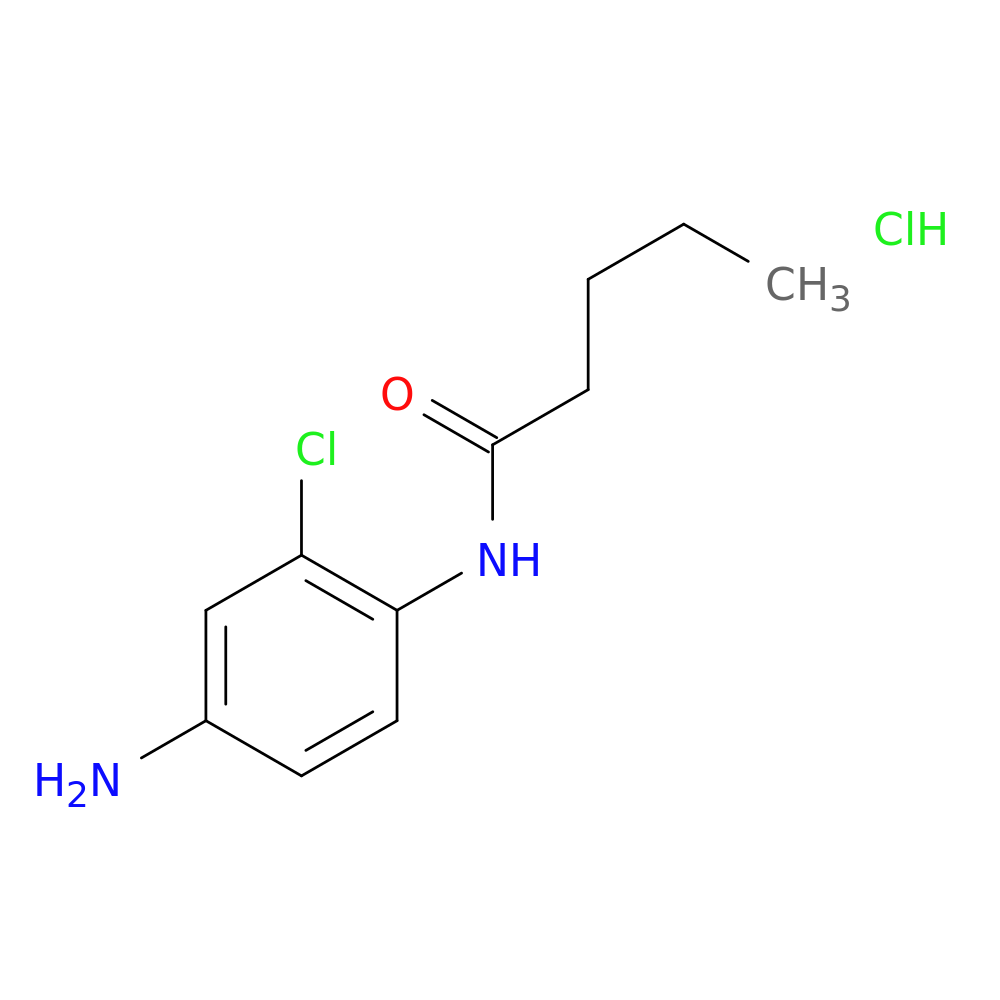 N-(4-amino-2-chlorophenyl)pentanamide hydrochloride
