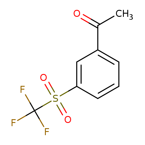 1-(3-Trifluoromethanesulfonylphenyl)ethan-1-one
