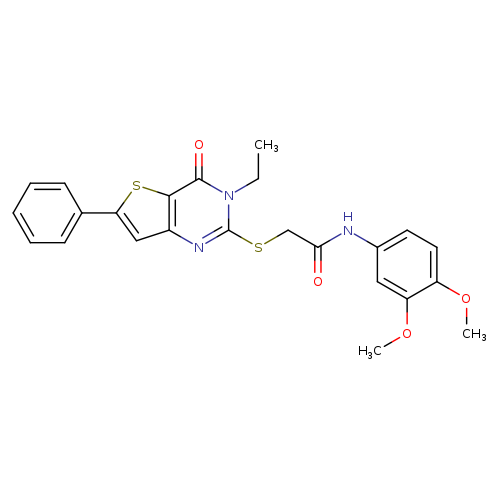 N-(3,4-dimethoxyphenyl)-2-({3-ethyl-4-oxo-6-phenyl-3H,4H-thieno[3,2-d]pyrimidin-2-yl}sulfanyl)acetamide