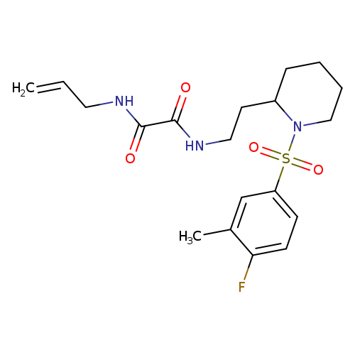 N'-{2-[1-(4-fluoro-3-methylbenzenesulfonyl)piperidin-2-yl]ethyl}-N-(prop-2-en-1-yl)ethanediamide