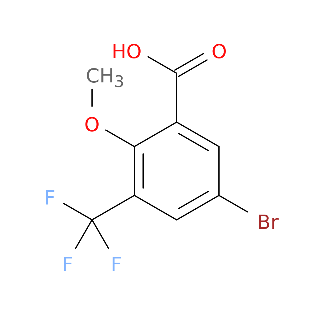 5-Bromo-2-methoxy-3-(trifluoromethyl)benzoic acid