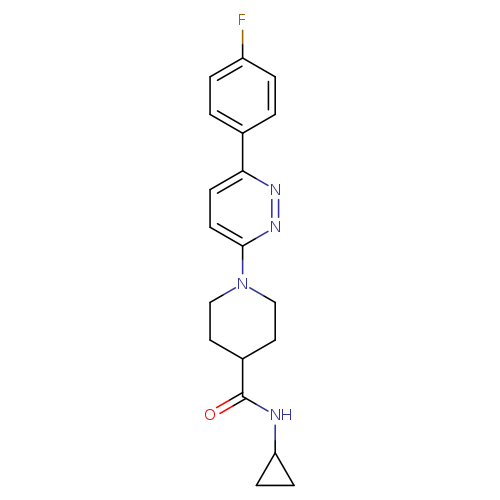 N-cyclopropyl-1-[6-(4-fluorophenyl)pyridazin-3-yl]piperidine-4-carboxamide