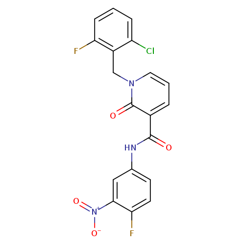 1-[(2-chloro-6-fluorophenyl)methyl]-N-(4-fluoro-3-nitrophenyl)-2-oxo-1,2-dihydropyridine-3-carboxamide