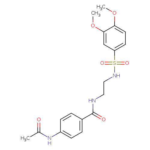 N-[2-(3,4-dimethoxybenzenesulfonamido)ethyl]-4-acetamidobenzamide
