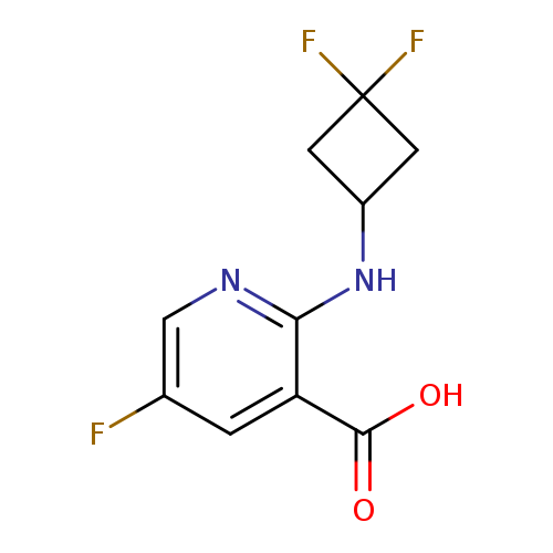 2-[(3,3-difluorocyclobutyl)amino]-5-fluoropyridine-3-carboxylic acid