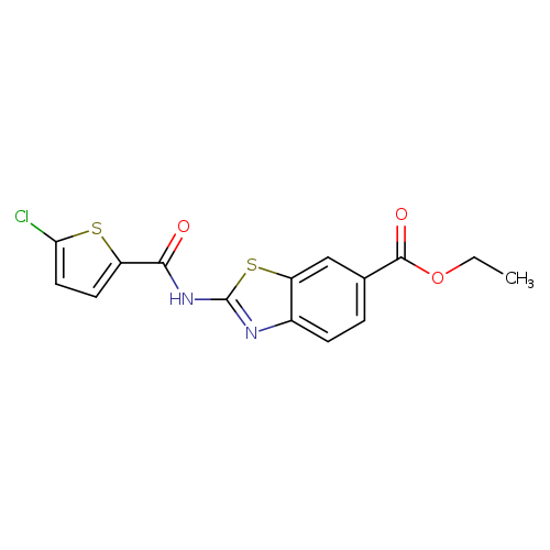 ethyl 2-(5-chlorothiophene-2-amido)-1,3-benzothiazole-6-carboxylate