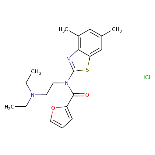 N-[2-(diethylamino)ethyl]-N-(4,6-dimethyl-1,3-benzothiazol-2-yl)furan-2-carboxamide hydrochloride