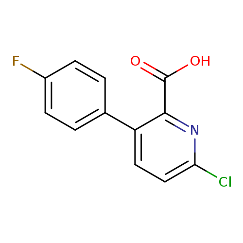 2-Pyridinecarboxylic acid, 6-chloro-3-(4-fluorophenyl)-