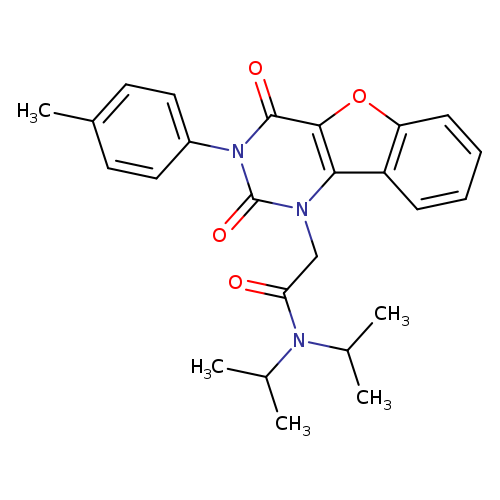 2-[5-(4-methylphenyl)-4,6-dioxo-8-oxa-3,5-diazatricyclo[7.4.0.0^{2,7}]trideca-1(9),2(7),10,12-tetraen-3-yl]-N,N-bis(propan-2-yl)acetamide