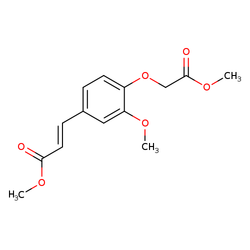 Methyl (2e)-3-[3-methoxy-4-(2-methoxy-2-oxoethoxy)phenyl]acrylate