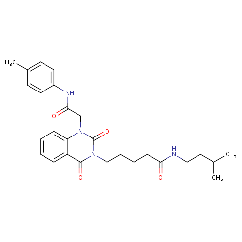 N-(3-methylbutyl)-5-(1-{[(4-methylphenyl)carbamoyl]methyl}-2,4-dioxo-1,2,3,4-tetrahydroquinazolin-3-yl)pentanamide
