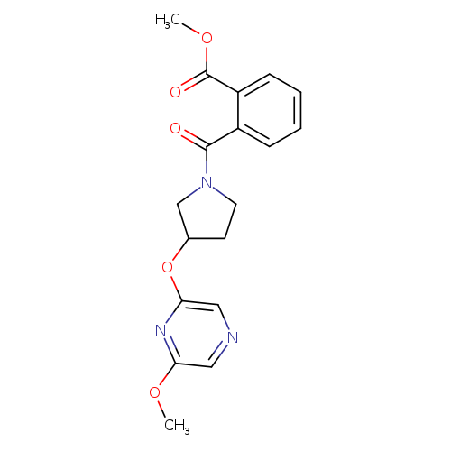 methyl 2-{3-[(6-methoxypyrazin-2-yl)oxy]pyrrolidine-1-carbonyl}benzoate