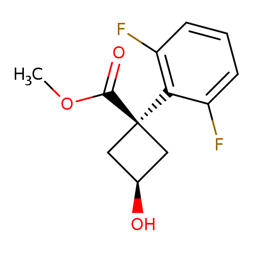 rac-methyl (1s,3s)-1-(2,6-difluorophenyl)-3-hydroxycyclobutane-1-carboxylate