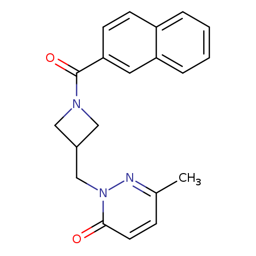 6-methyl-2-{[1-(naphthalene-2-carbonyl)azetidin-3-yl]methyl}-2,3-dihydropyridazin-3-one