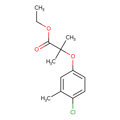 Propanoic acid, 2-(4-chloro-3-methylphenoxy)-2-methyl-, ethyl ester