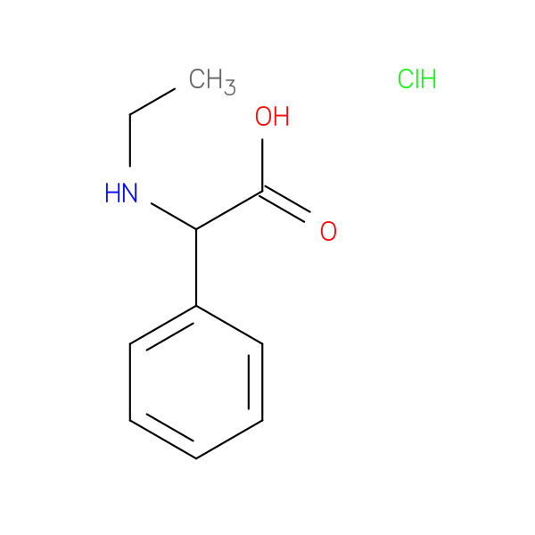 2-(ethylamino)-2-phenylacetic acid hydrochloride