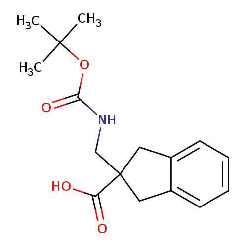 2-(((tert-Butoxycarbonyl)amino)methyl)-2,3-dihydro-1H-indene-2-carboxylic acid