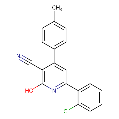 6-(2-chlorophenyl)-2-hydroxy-4-(4-methylphenyl)pyridine-3-carbonitrile