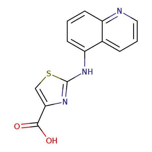 2-(Quinolin-5-ylamino)-1,3-thiazole-4-carboxylic acid
