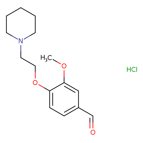 3-Methoxy-4-[2-(1-piperidinyl)ethoxy]benzaldehyde hydrochloride