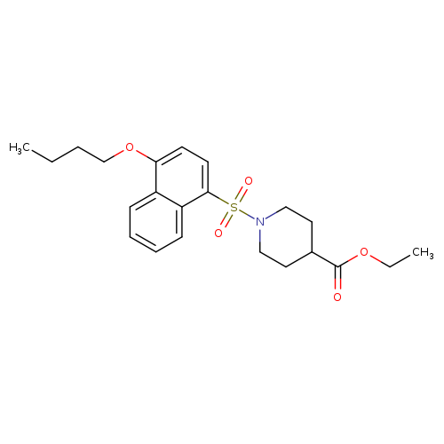 ethyl 1-[(4-butoxynaphthalen-1-yl)sulfonyl]piperidine-4-carboxylate