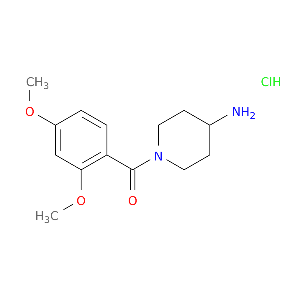 1-(2,4-Dimethoxybenzoyl)piperidin-4-amine hydrochloride