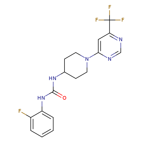 1-(2-fluorophenyl)-3-{1-[6-(trifluoromethyl)pyrimidin-4-yl]piperidin-4-yl}urea