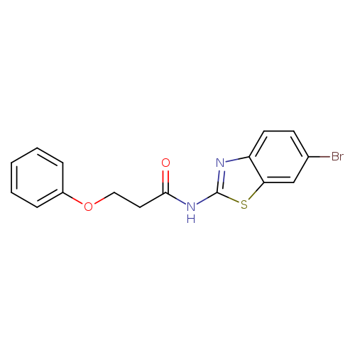 N-(6-bromo-1,3-benzothiazol-2-yl)-3-phenoxypropanamide