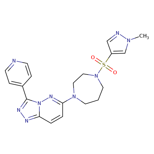 1-[(1-methyl-1H-pyrazol-4-yl)sulfonyl]-4-[3-(pyridin-4-yl)-[1,2,4]triazolo[4,3-b]pyridazin-6-yl]-1,4-diazepane