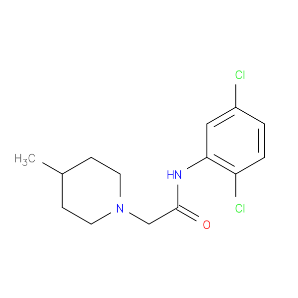 N-(2,5-dichlorophenyl)-2-(4-methyl-1-piperidinyl)acetamide