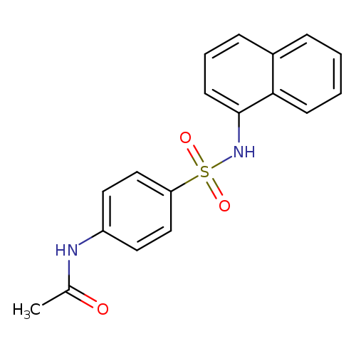 N-{4-[(1-naphthylamino)sulfonyl]phenyl}acetamide