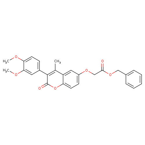 benzyl 2-{[3-(3,4-dimethoxyphenyl)-4-methyl-2-oxo-2H-chromen-6-yl]oxy}acetate