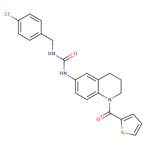 1-[(4-chlorophenyl)methyl]-3-[1-(thiophene-2-carbonyl)-1,2,3,4-tetrahydroquinolin-6-yl]urea
