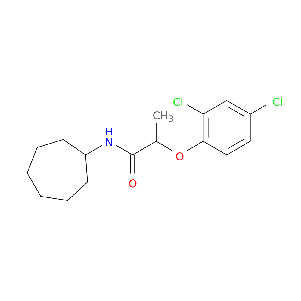 N-cycloheptyl-2-(2,4-dichlorophenoxy)propanamide